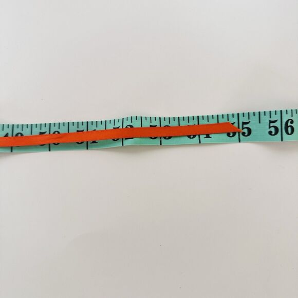 Gum Ball Chunky Beaded Necklace Knotted Tie Satin Ribbon Graduated Orange Yellow - Picture 7 of 7